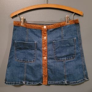 💋 3/$30 💋 American Rag Denim and Suede Skirt